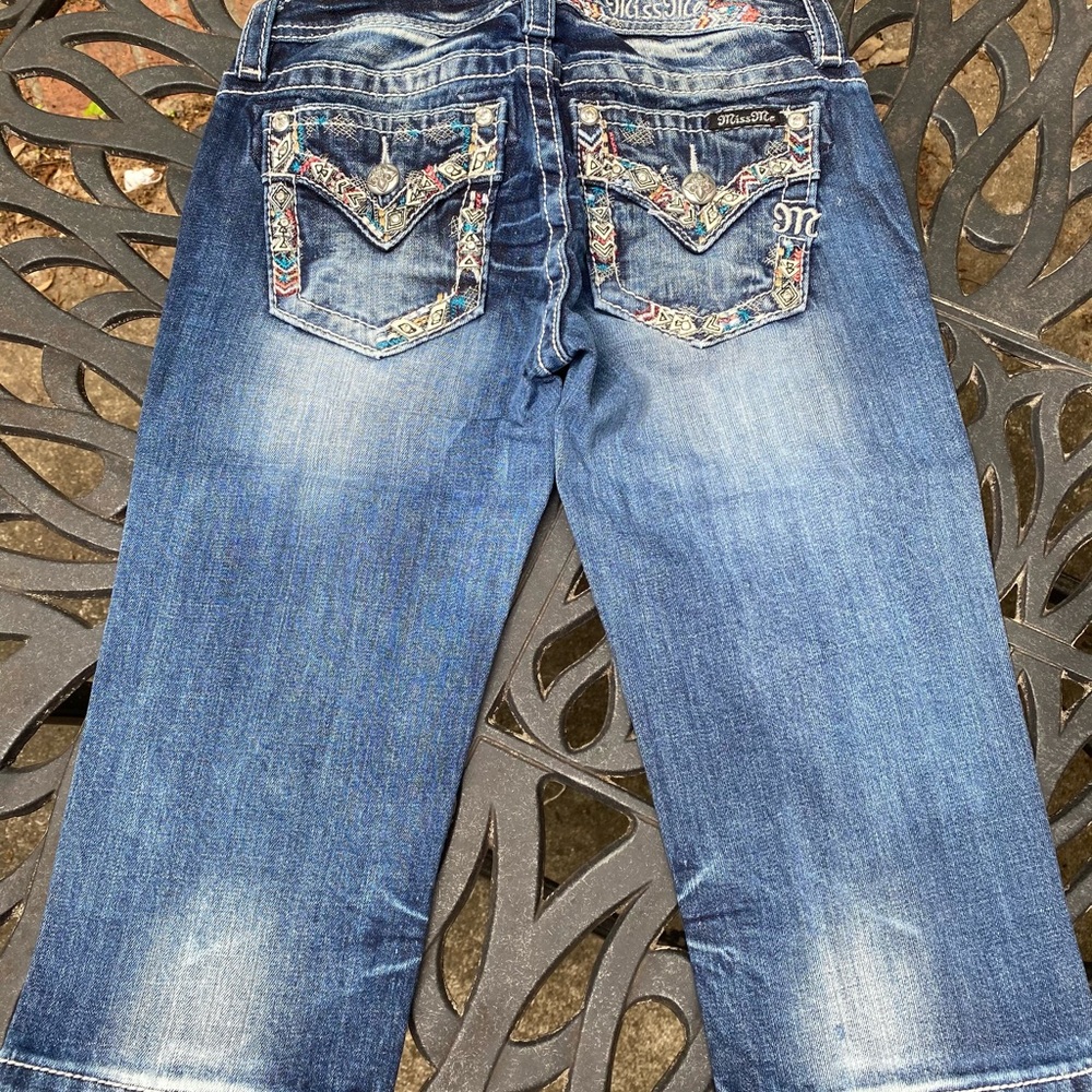 Miss Me Size 14 Girls Capri Jeans NWT